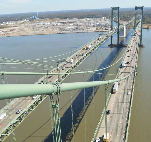 Les ponts du Delaware Memorial Bridge