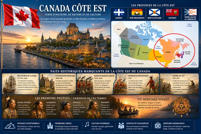 Fiche illustrée de Canada de l’Est