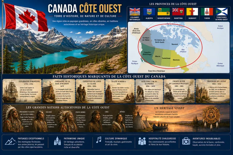 Fiche illustrée de Canada de l’Ouest