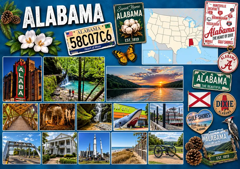 Fiche illustrée de Alabama