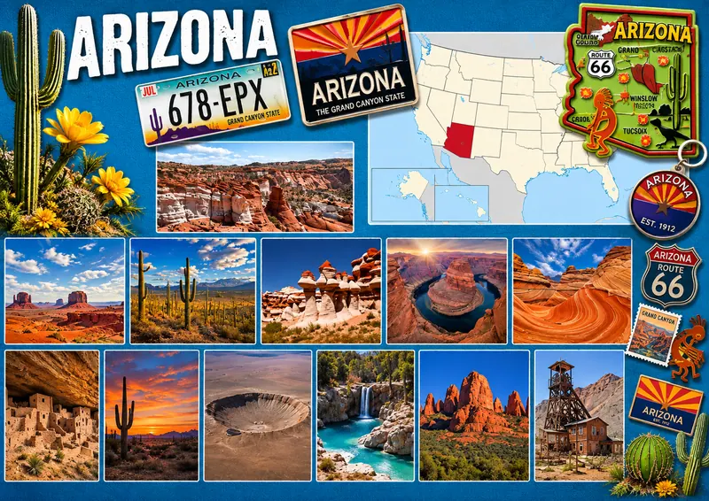 Fiche illustrée de Arizona