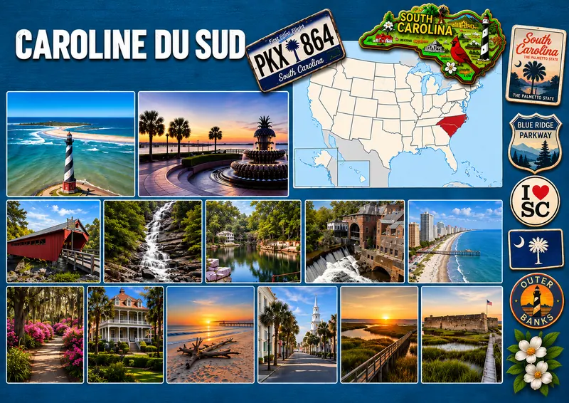 Fiche illustrée de Caroline du Sud