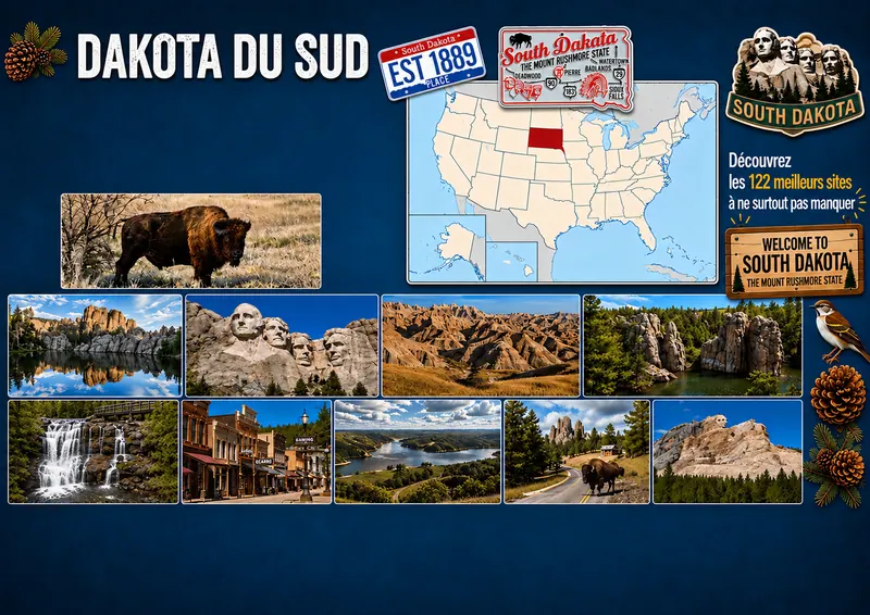 Fiche illustrée de Dakota du Sud
