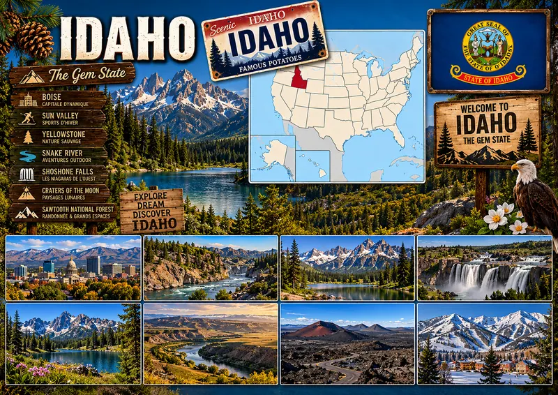 Fiche illustrée de Idaho
