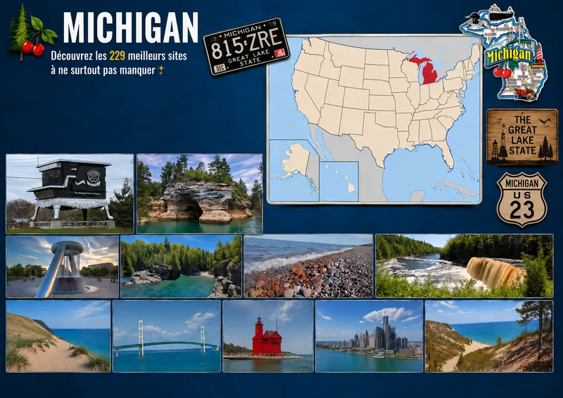 Fiche illustrée de Michigan