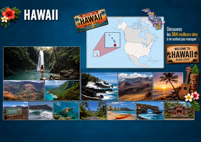 Fiche illustrée de Hawaï