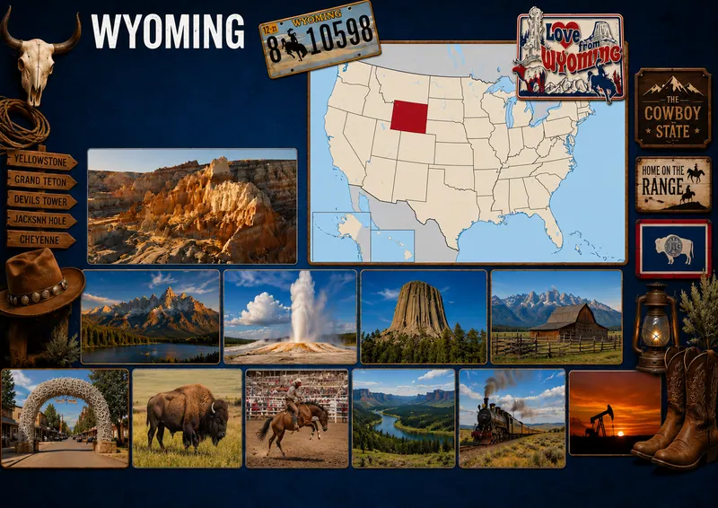 Fiche illustrée de Wyoming
