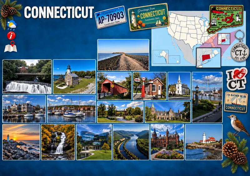 Fiche illustrée de Connecticut