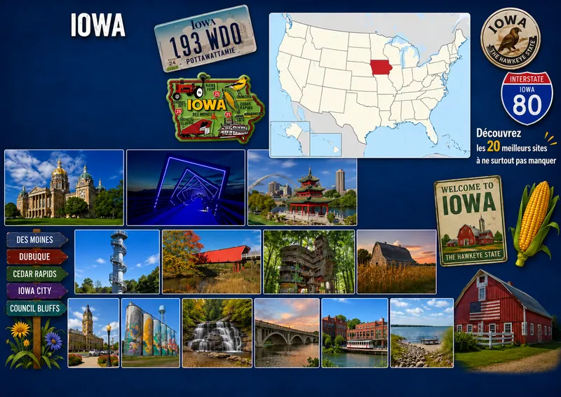 Fiche illustrée de Iowa