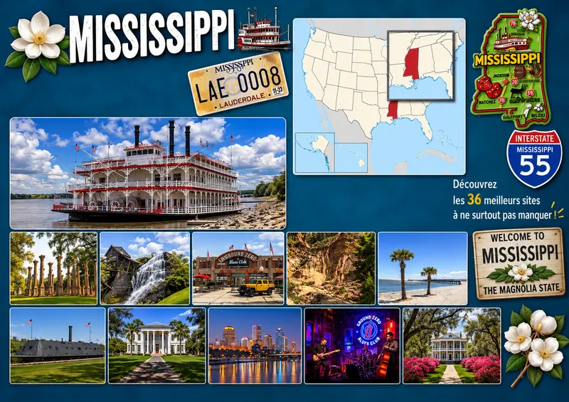 Fiche illustrée de Mississippi