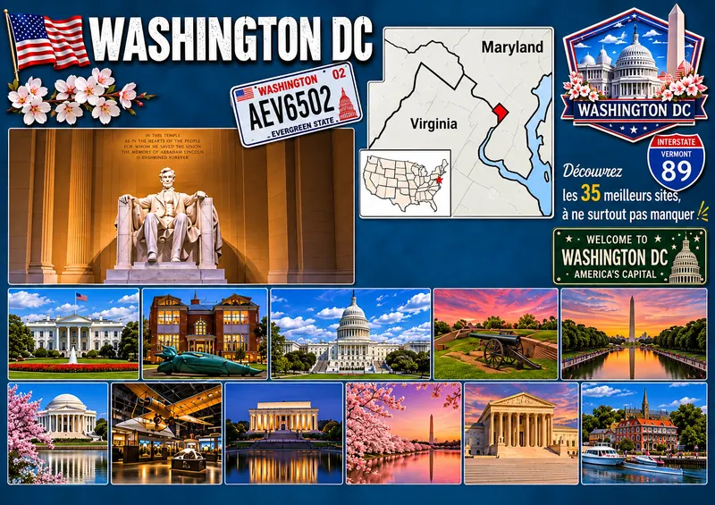 Fiche illustrée de Washington D.C.