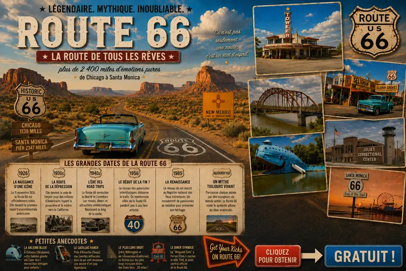 Fiche illustrée de Route 66