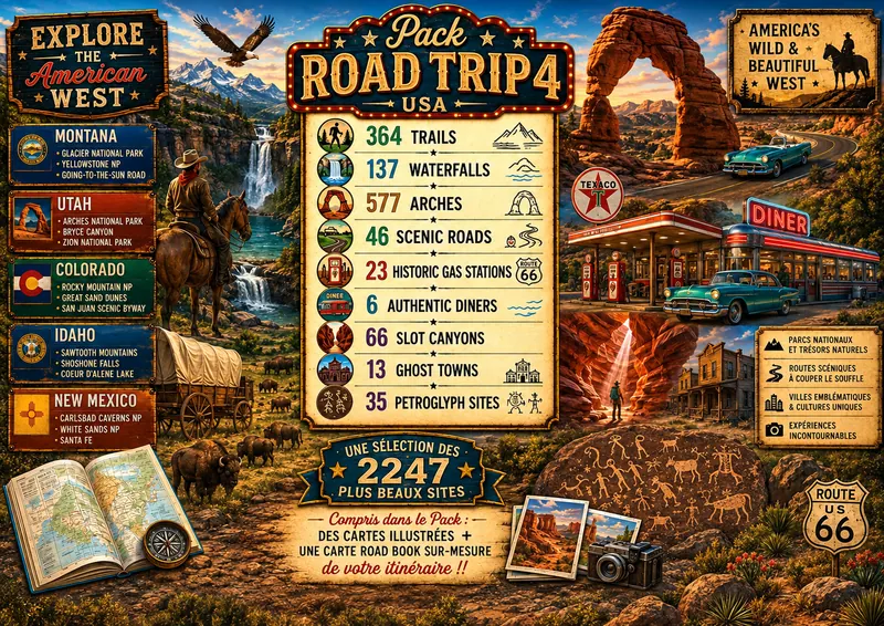Fiche illustrée de Pack Road Trip 4