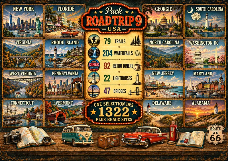 Fiche illustrée de Pack Road Trip 9