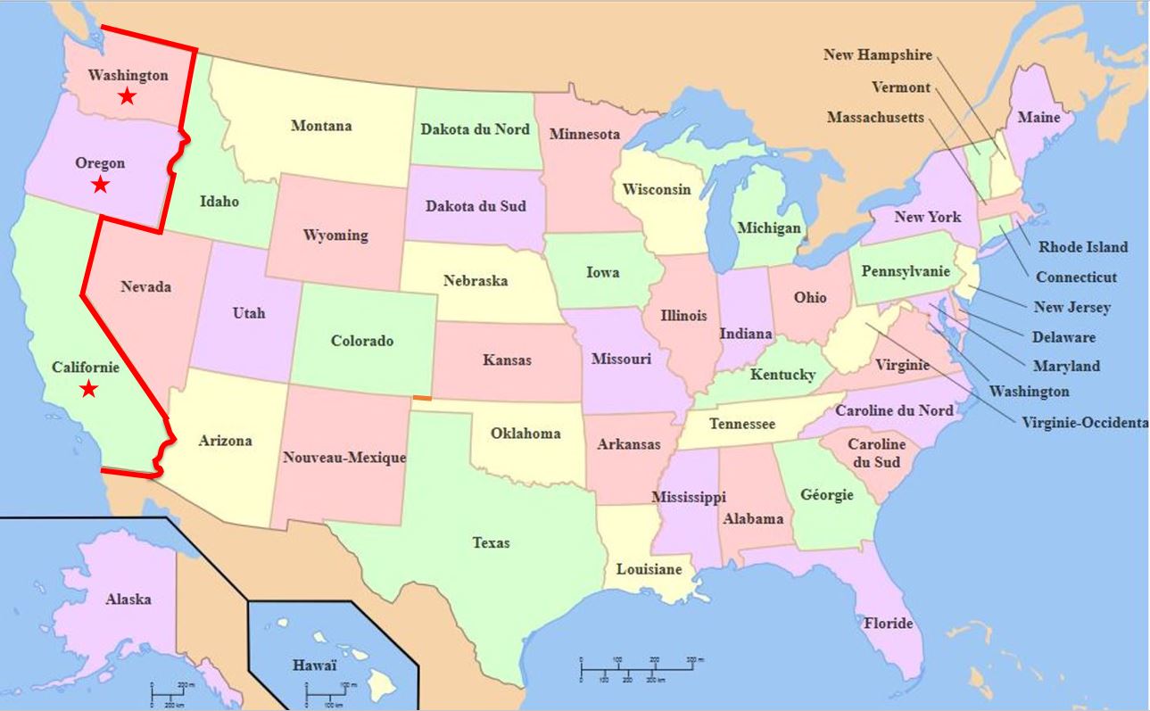 Situation : Pack de Carte 3 — États-Unis