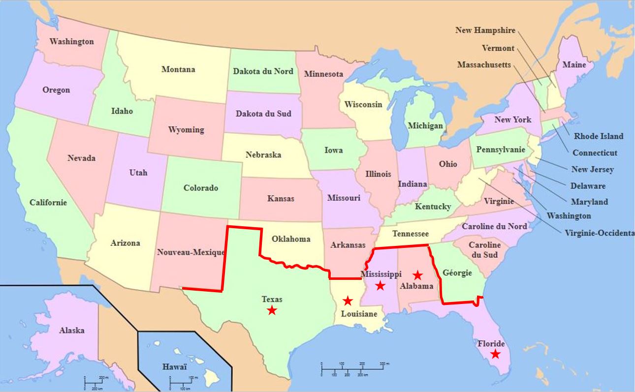 Situation : Pack de Carte 6 — États-Unis