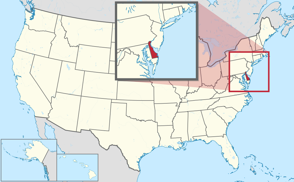 Situation : Delaware — États-Unis