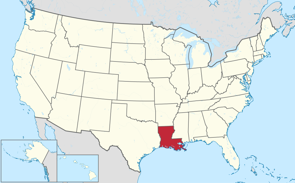 Situation : Louisiane — États-Unis