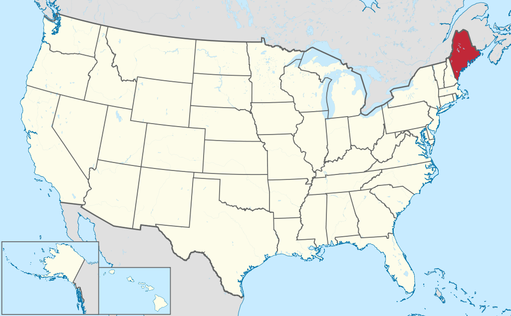 Situation : Maine — États-Unis