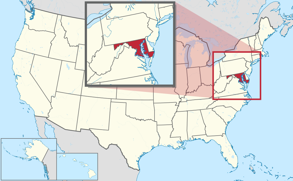 Situation : Maryland — États-Unis