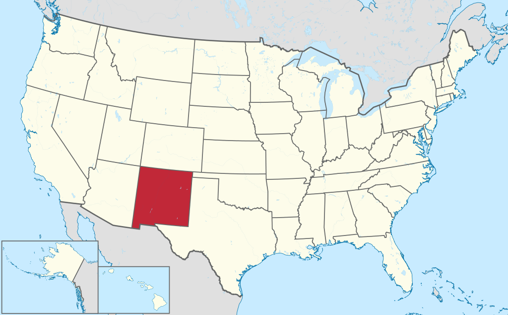 Situation : Nouveau-Mexique — États-Unis