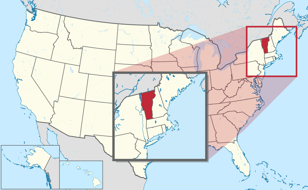 Situation : Vermont — États-Unis